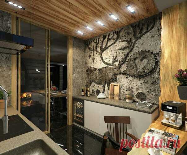 Кухня в стиле LOFT, из бетона Модная одежда и дизайн интерьера своими руками