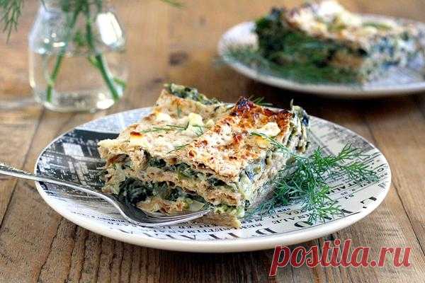 Сефардская лазанья с индейкой и баклажанами