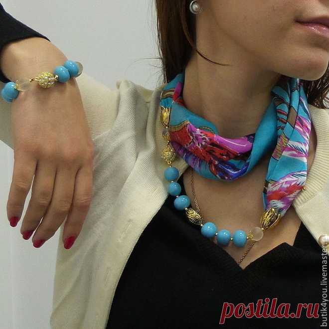 40383fa830e8bde673e7ed1d3dux--ornamental-stones-necklace-transformer-blue-dream-silk-majoril.jpg (768×768)