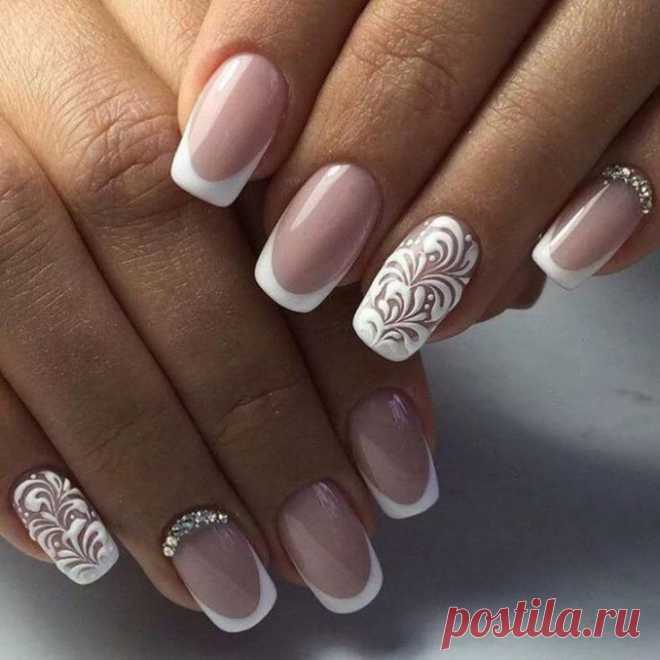 маникюр френч для невесты