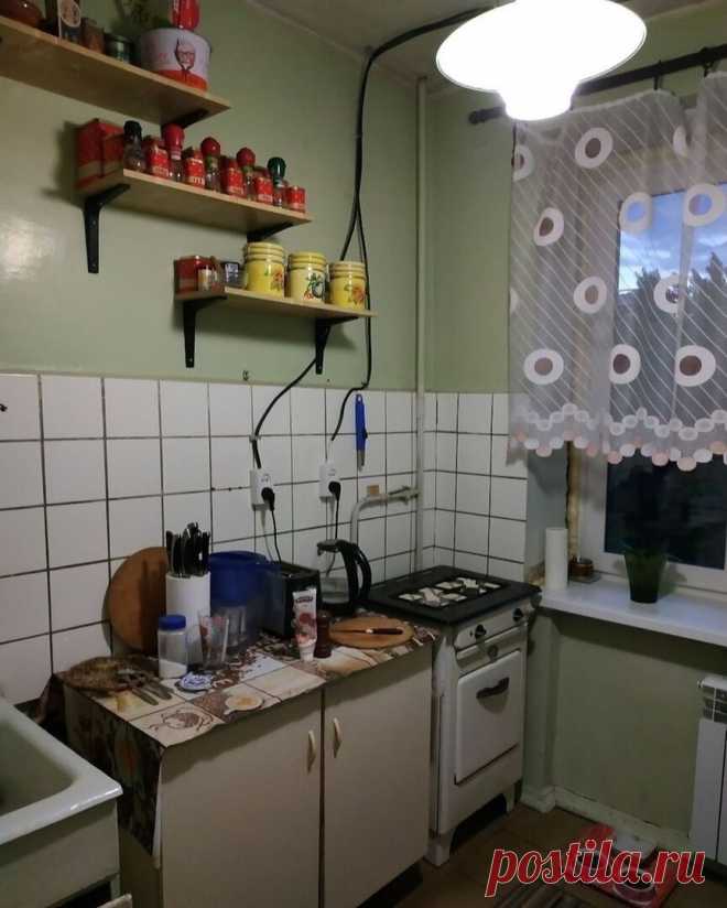 Очень грамотный ремонт хрущёвской кухни 5 кв.м. Пожалуй, лучший среди тех, что я видела. Сделала бы себе такой же без раздумий | PROремонт | Яндекс Дзен