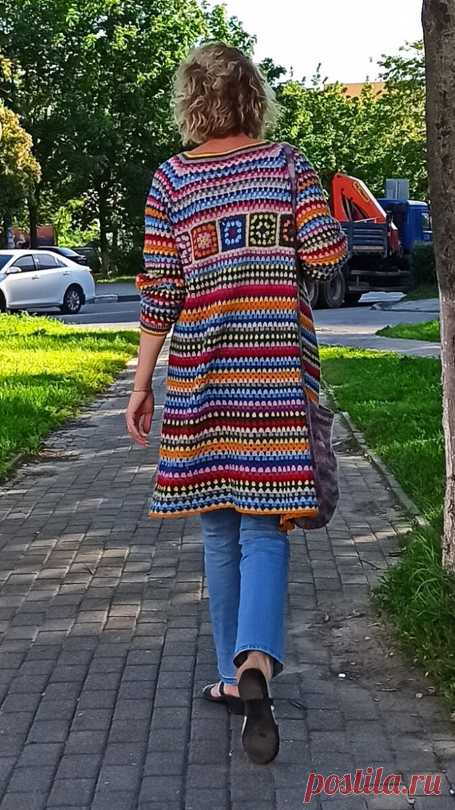 Вяжем из маленьких клубочков. Создаем из остатков классный кардиган!!! | Золотое переплетение | Яндекс Дзен