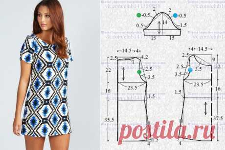 По просьбе нашей подписчицы - выкройка платья Diana Diamond Print Shift Dress. Платье в стиле ретро, простого прямого кроя, с короткими втачными рукавами, выкройка на размер 46 (рос.).
#простыевыкройки #простыевещи #шитье #платье #ретро #выкройка