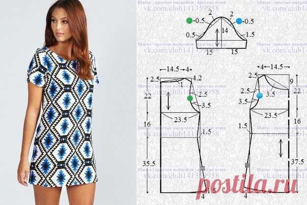 По просьбе нашей подписчицы - выкройка платья Diana Diamond Print Shift Dress. Платье в стиле ретро, простого прямого кроя, с короткими втачными рукавами, выкройка на размер 46 (рос.).
#простыевыкройки #простыевещи #шитье #платье #ретро #выкройка