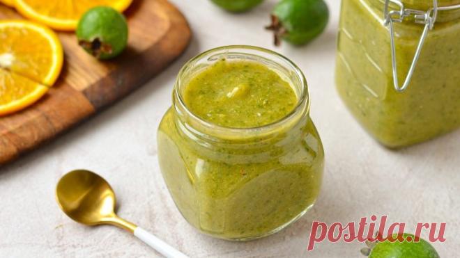 Перетертая фейхоа с апельсином и медом