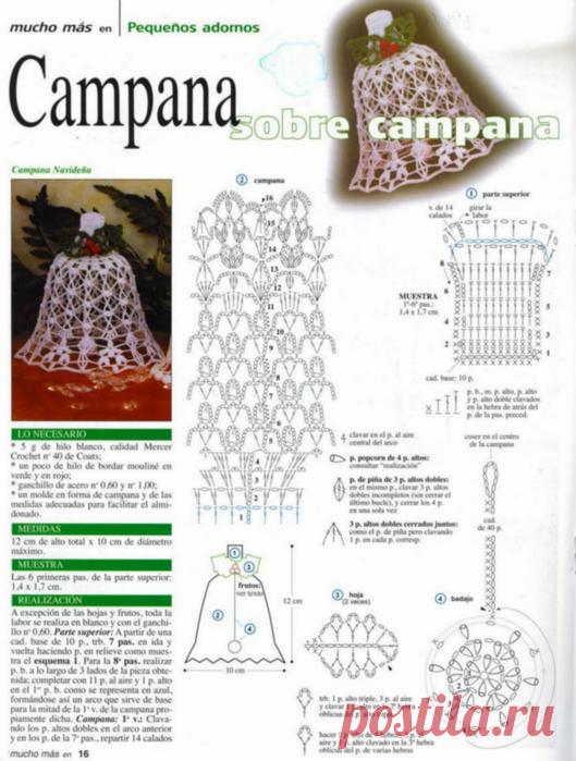 НОВОГОДНИЕ КОЛОКОЛЬЧИКИ + СХЕМЫ