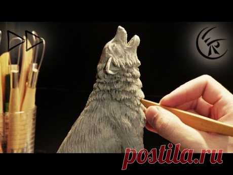 Sculpting "howling Wolf" ►► Timelapse