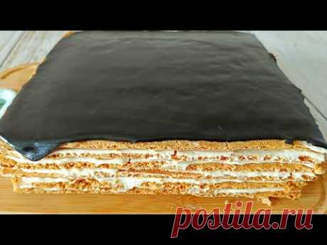 Любимый Крем из сметаны и сгущёнки для песочных и медовых тортов!