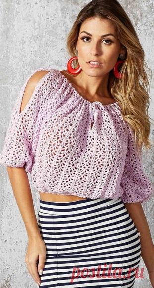 Красивая блузка крючком
