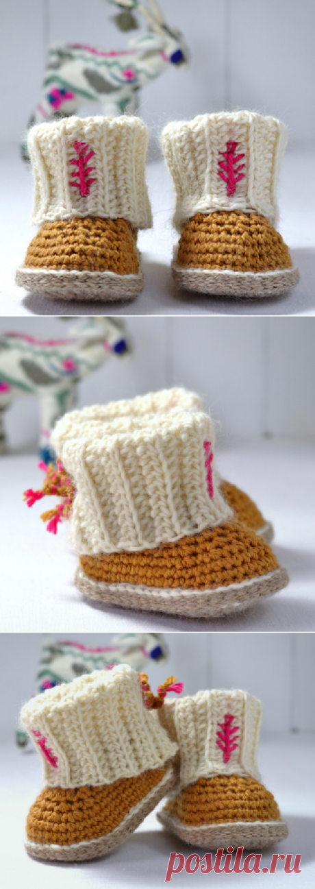 Ravelry: Mini Ugg Style Booties pattern by Caroline Brooke