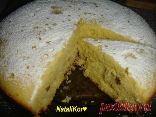 Лимонный кекс с изюмом в мультиварке | Банк кулинарных рецептов