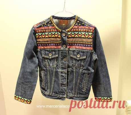 Декор джинсовки тесьмой / Курточные переделки / ВТОРАЯ УЛИЦА