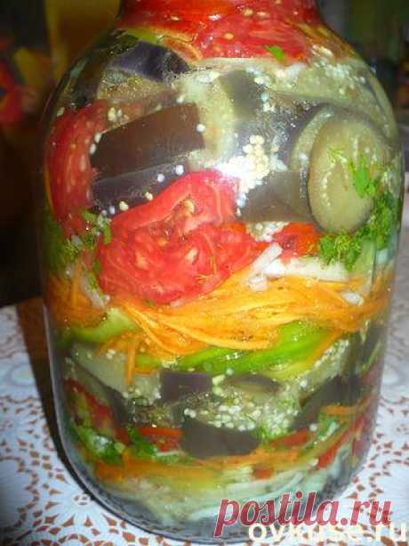 Баклажаны по-корейски (в банку, очень вкусно!) - Простые рецепты Овкусе.ру