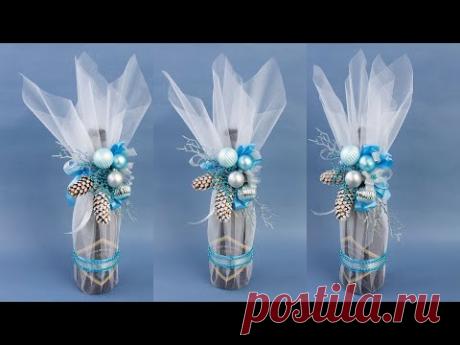 Декор шампанского на Новый год и Рождество 2022. Christmas Gift Ideas