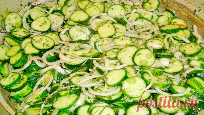 Салат из огурцов на зиму «Зимний Король» (стерилизация не требуется) Пожалела, что закатала мало такого салата, ушел просто НА УРА! Обалденный вкус, а готовится без заморочек!