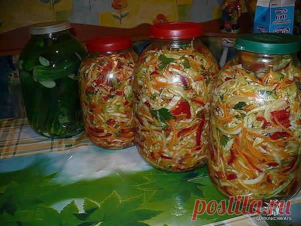 Салат из свежей белокочанной капусты БЕЗ закрутки)| У каждой хозяйки есть коронные рецепты. Вдвойне приятно, когда получив этот рецепт его не утаивают, а щедро делятся им. А уж как приятно, когда сметают тарелку подчистую, и спрашивают: «А еще есть?» И ту