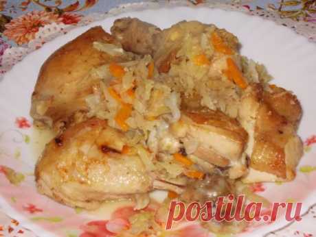 курочка с капустой в рукаве