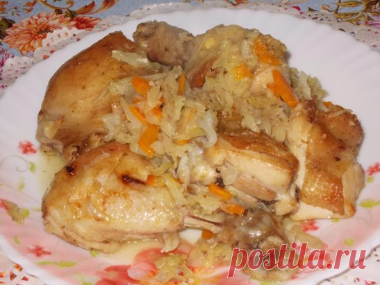 курочка с капустой в рукаве