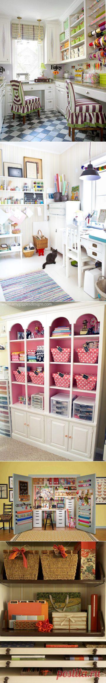 ИДЕИ ОРГАНИЗАЦИИ РАБОЧЕГО МЕСТА РУКОДЕЛЬНИЦАМ | ШПИЛЬКИ