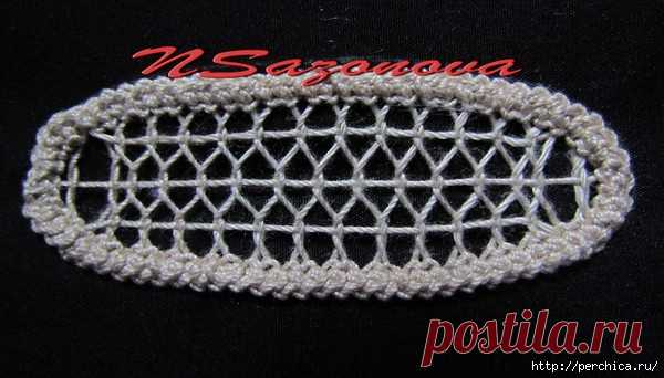 Переплетенные столбики в румынском кружеве - мк