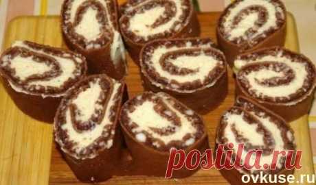 Шоколадные роллы к чаю - Простые рецепты Овкусе.ру