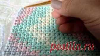 CROCHÊ - PEGADOR DE PANELAS - PONTO BAIXO DOBRADO - 1ª PARTE