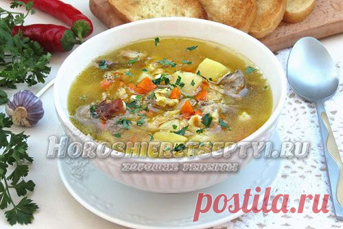 Гороховый суп в мультиварке
