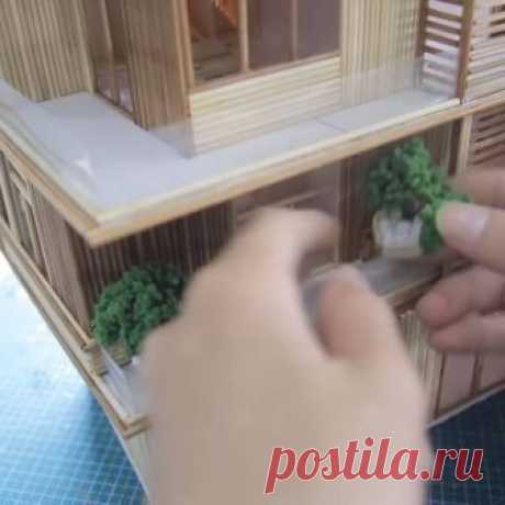 Amazing Wooden Stick And Foam Villa