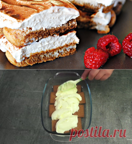 Торт из печенья без выпечки