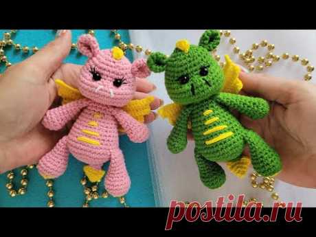 🐉💚ДРАКОНЧИК ВЯЗАНЫЙ КРЮЧКОМ🐉ДРАКОН КРЮЧКОМ💚crochet dragon🐲Drachen häkeln