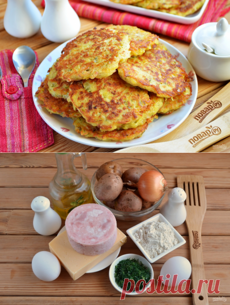 Дранички с ветчиной, сыром и зеленью - пошаговый рецепт с фото на Повар.ру
