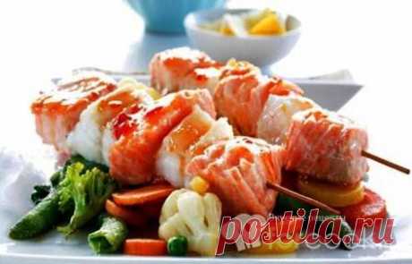 Шашлык из норвежской семги