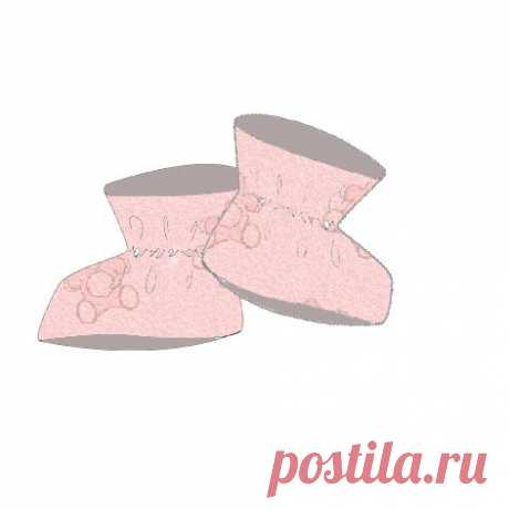 Выкройка зимних ботиночек | Шкатулка