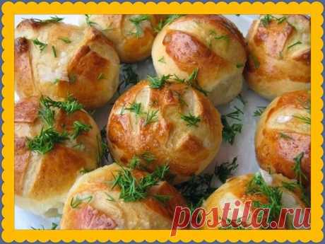 Пампушки с чесноком к борщу - вкусно и просто