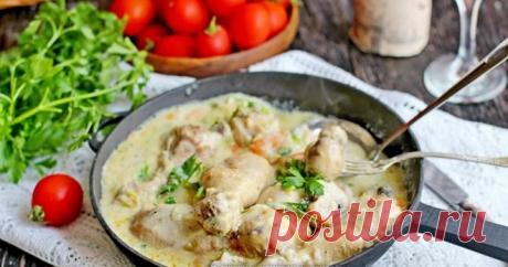 Фрикасе из курицы – очень вкусное горячее блюдо к любому гарниру!