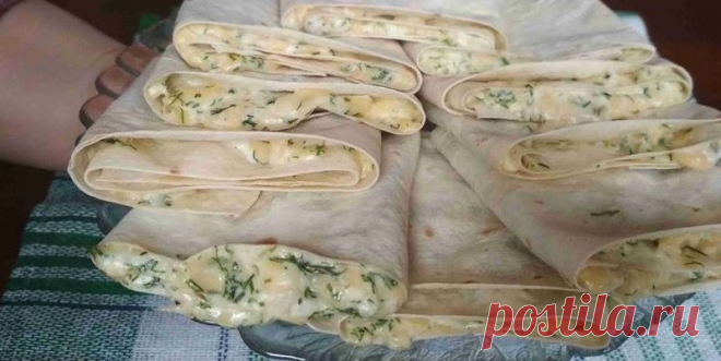 Идеальная закуска из лаваша, на природу самое то. И не только на природу