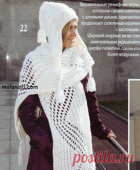 Вязаные женские шапки с ушками или завязками | Вяжем с Lana Vi