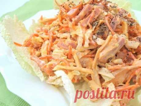 Вкусный и сытный салат "Анастасия" из доступных ингредиентов. Супер сочетание! Вам точно понравится!