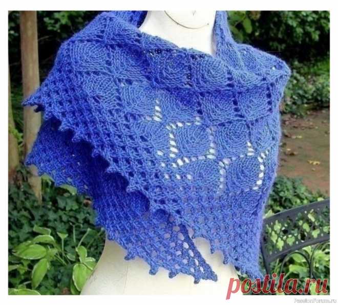 Шаль узором 