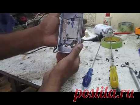 Como reparar la pedalera de la maquina de coser... facil...