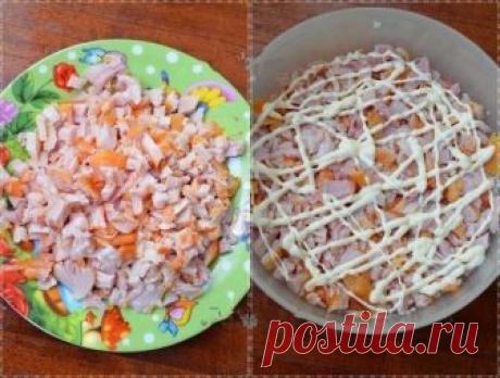 Такой вкуснотищи я еще не готовила: Сытный Салат с копченой курицей