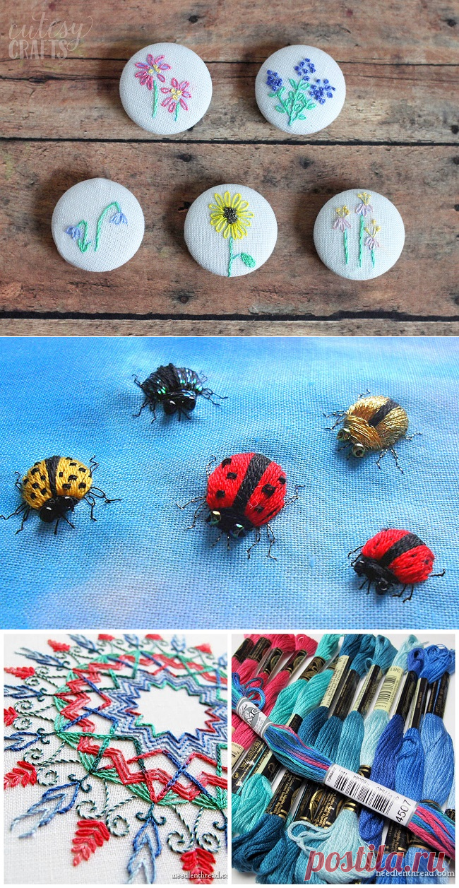 Уроки вышивки и полезные советы