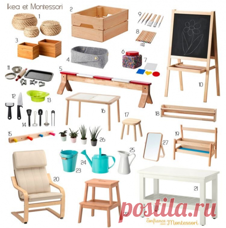 Детская Монтессори с использованием мебели Икеа (самое необходимое для детей в комнате) | Анастасия Ефимова | Яндекс Дзен
