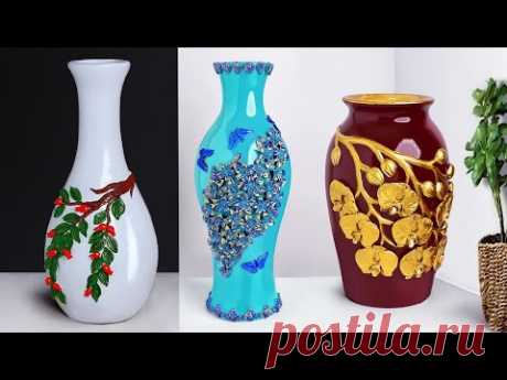 Big size corner flower vase  || Clay Flower Vase art || Home decor ideas