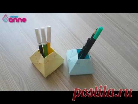 KAĞITTAN MASAÜSTÜ KALEMLİK YAPILIŞI