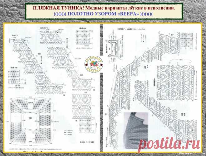 ПЛЯЖНАЯ ТУНИКА – СВЯЗАТЬ, СШИТЬ ИЛИ КУПИТЬ? Модные варианты лёгкие в исполнении. | Женская одежда крючком. Схемы и описание