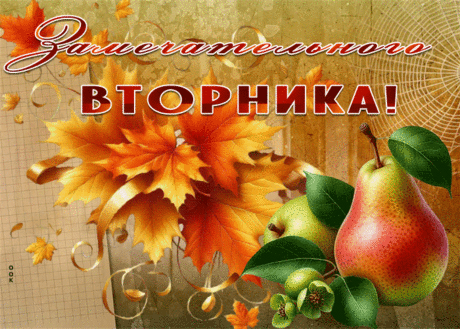 Удивительная гиф-открытка, замечательного вторника