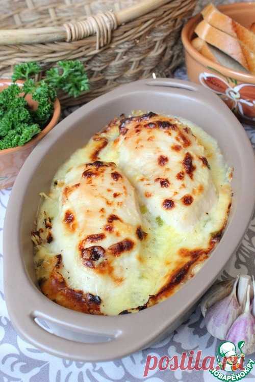 Куриное филе в белом соусе - кулинарный рецепт
