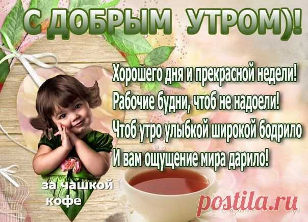 Доход в Интернете
#интернет_бизнес #настроени #позитив
Всем доброго утра!!! С началом недели! Пусть день будет наполнен позитивом!!!!!)))