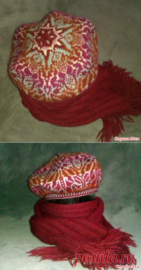 . Мой жаккардовый беретик - Вязание - Страна Мам